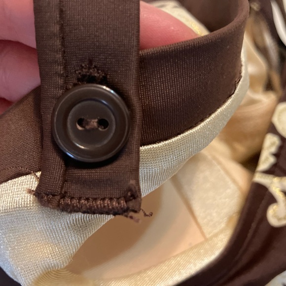 Amica Floral One Piece Swimsuit With Skirt Size 14 NWT - Picture 8 of 11